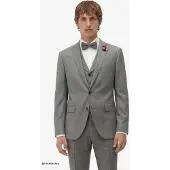 CG - Club of Gents Slim fit 2-knoops colbert met sierdetail