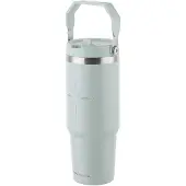 Florina Thermosbeker met Rietje 890ml Mint Groen Roestvrij Staal