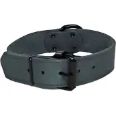 Gebr. De Boon Halsband soft leder 40mm/70cm grijs