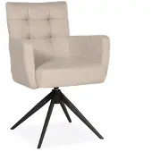 Bommel Wonen Armstoel Royce - draaibaar - stof Soho Beige - pocketvering - OP=OP