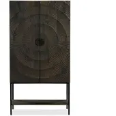 Bommel Wonen Opbergkast Curling - 100 cm - Mangohout Loom Naturel - 2 deuren