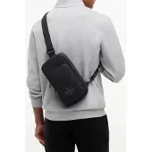 Tommy Hilfiger Th Foundation Slingbag Black Maat: OS | Messengertassen Outlet | Heren | Zwart