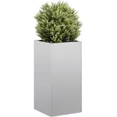 vidaXL Plantenbak 40x40x80 cm gegalvaniseerd staal