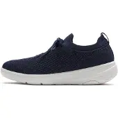 FitFlop Women Super-Q Knit Slip-On Laced Sneakers Metallic Midnight Navy-Schoenmaat 41
