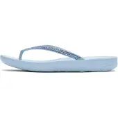 FitFlop iqushion sparkle cloudy blue dames slippers – lichtgewicht ergonomische teenslippers