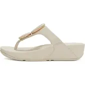 FitFlop Women Lulu Marbled-Stone Toe-Post Sandals Paris Beige-Schoenmaat 42
