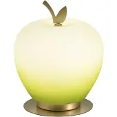FABAS LUCE LED-tafellamp Wendy, dimbaar, groen, Woon-/ Eetkamer, Glas, LED tafellamp