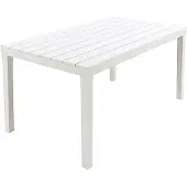 Buitengewoon Boet Tuintafel Sumatra Wit 78x138 cm