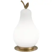 FABAS LUCE LED-tafellamp Wilma, dimbaar, wit / opaal, Woon-/ Eetkamer, Glas, Jong wonen, LED tafellamp