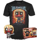 Funko POP! Pop! Deadpool T-shirt, Heavy Metal, maat XL, met vinyl-verzamelfiguur, cadeau-idee voor volwassenen