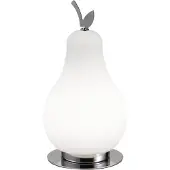 FABAS LUCE LED-tafellamp Wilma, dimbaar, wit / opaal, Woon-/ Eetkamer, Glas, Jong wonen, LED tafellamp