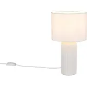 TRIO Tafellamp Blair Ø 20cm wit