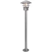 Elstead Lighting Mini LED Tuin Pilaar Helsingor | 1X E27 Max 60W | IP44 (Outdoor) | Silver