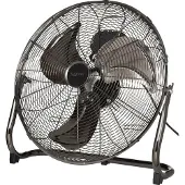 Sygonix Vloerventilator 120 W (Ø x h) 540 mm x 540 mm Zwart