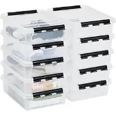 Orthex Classic Kunststof Opbergdoos 7,5 l Met deksel Transparant 30 x 40 x 11 cm