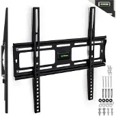 TecTake Muurbeugel 23-55 inch (58-140cm) vast - zwart