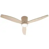 LUCANDE Sorin LED buitenplafondventilator beige - , Sorin, Beige, Woonkamer, Metaal, Modern