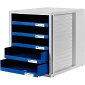 HAN Ladekastje Kunststof Blauw 5 Lades 27,5 x 33 x 32 cm