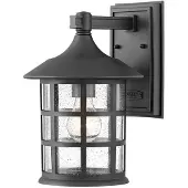 HINKLEY LED Wand Buitenlamp Freeport | 1X E27 Max 40W | IP44 | Dimbaar | Textured Black