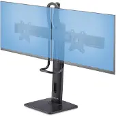 StarTech.com StarTech Bureau Steun voor Dubbele Schermen van 27, VESA Montage 75x75/100x100, Hoogte Verstelbaar Zonder Gereedschap