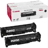 Canon 718 BK2 Toner 2x Zwart - Multipack