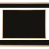 BI-Office Krijtbord met houten lijst, zwart, 40 x 30 cm.
