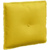 vidaXL Rugkussen Geel 50 x 45 cm Corduroy stof