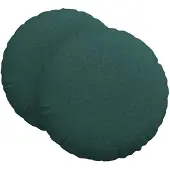 vidaXL Zitkussens 2 st Stof Donkergroen Ø80 x 29 cm