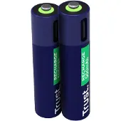 Trust Via USB-C oplaadbare AAA-batterijen (2 stuks)