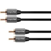 Krüger&Matz - RCA-kabel - Hoogwaardige Audio - Vergulde Stekkers