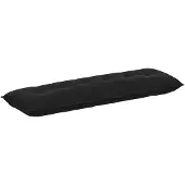 vidaXL Rugkussen Zwart 160 x 50 cm Corduroy stof