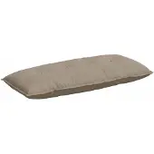 vidaXL Rugkussen Taupe 120 x 50 cm Microvezel Stof