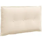 vidaXL Rugkussen Beige 80 x 50 cm Microvezel Stof