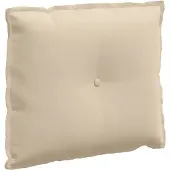 vidaXL Rugkussen Crèmekleurig 60 x 50 cm Microvezel Stof