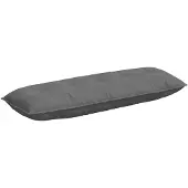 vidaXL - Rugkussen - Donkergrijs - 140 - x - 50 - cm - Microvezel - Stof