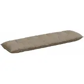 vidaXL Rugkussen Taupe 180 x 50 cm Microvezel Stof