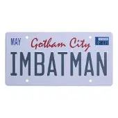Fanatik DC Comics Batman Number Plate Tin Sign