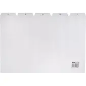 HAN tabkaart grijs 297 x 210/220 mm A4 (1 set)