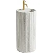 REA - Wastafel Margarita White, Ronde - 39 x 39 x 85 cm