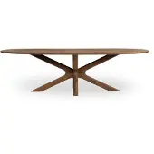 Eleonora Eettafel (260x110cm) Tycho - Lichtbruin
