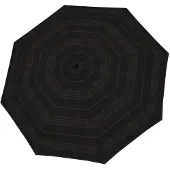 Doppler paraplu Carbonsteel Duomatic Karo Black / Grey zwart