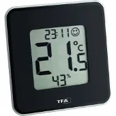 TFA-Dostmann Style 30.5021.01 Thermo- en hygrometer Zwart