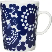 Arabia Esteri mok 50 cl Blauw-wit