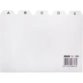 HAN tabkaarten - A6 breed - A-Z - lichtgrijs - HA-986