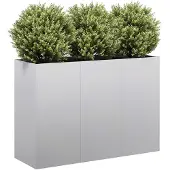 vidaXL Plantenbak 120x40x80 cm gegalvaniseerd staal