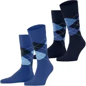 Burlington Sokken saffier / donkerblauw / zwart
