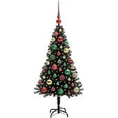 vidaXL Kerstboom Zwart 120 cm PVC