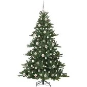 vidaXL Kunstmatige Hinged Kerstboom Groen 180 cm PVC en Staal