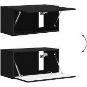 vidaXL Tv-meubelset 5 st Zwart Bewerkt hout