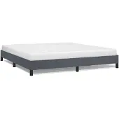 vidaXL Bedframe zonder matras donkergrijs California King-formaat fluweel